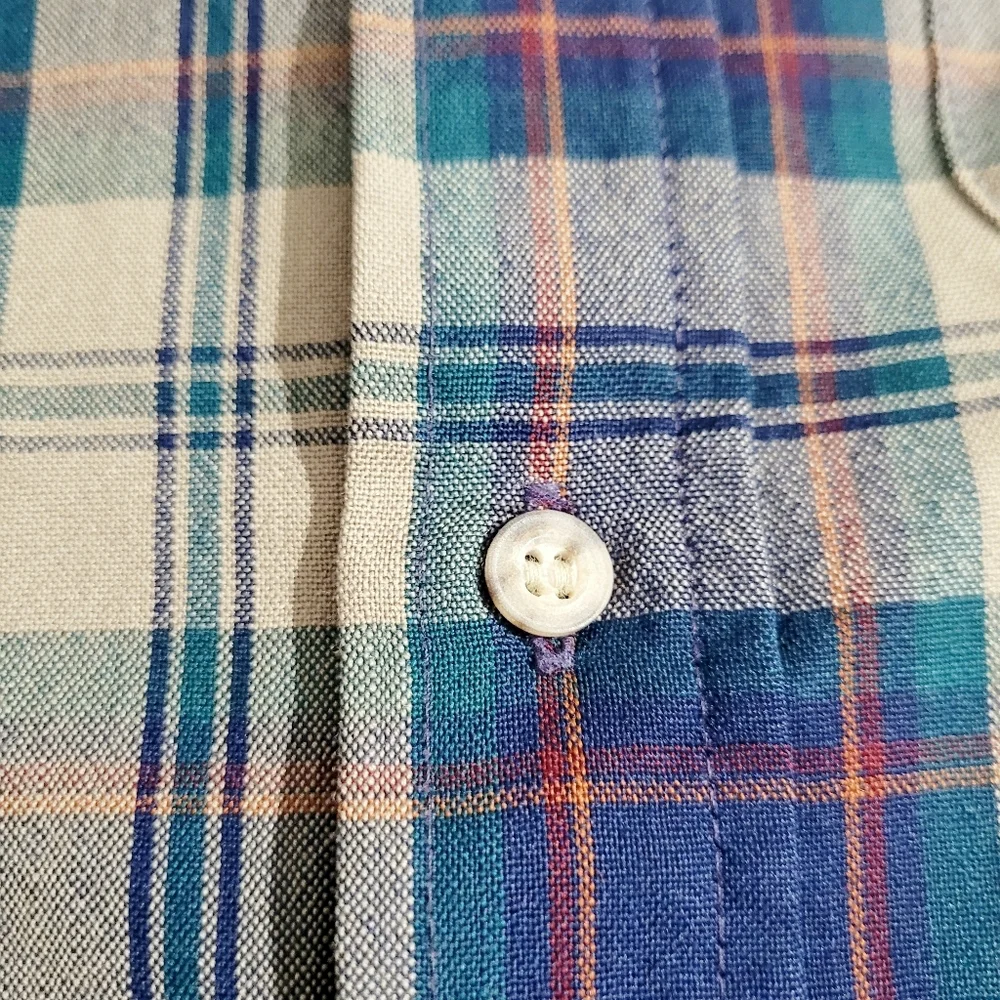 Vintage Pendleton Plaid Flannel Shirt 100% Virgin Wool *Made In USA* mens Size M - Picture 7 of 14